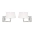 Elk Signature Satin Nickel 1Light Swingarm Wall Lamps Set of 2 630SN/S2